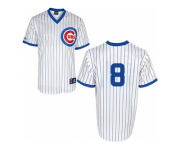 Men's Majestic Chicago Cubs #8 Andre Dawson Authentic White 1988 Turn Back The Clock Cool Base MLB Jersey