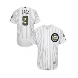 Men's Majestic Chicago Cubs #9 Javier Baez Authentic White 2016 Memorial Day Fashion Flex Base MLB Jersey