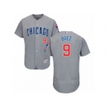 Men's Majestic Chicago Cubs #9 Javier Baez Grey Flexbase Authentic Collection MLB Jersey