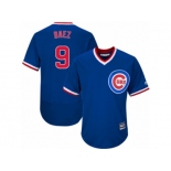 Men's Majestic Chicago Cubs #9 Javier Baez Royal Blue Flexbase Authentic Collection Cooperstown MLB Jersey