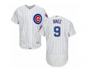 Men's Majestic Chicago Cubs #9 Javier Baez White Flexbase Authentic Collection MLB Jersey