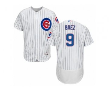 Men's Majestic Chicago Cubs #9 Javier Baez White Flexbase Authentic Collection MLB Jersey