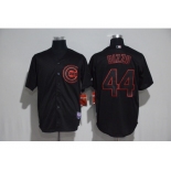 hicago Cubs #44 Anthony Rizzo Black Cool Base Stitched MLB Jersey