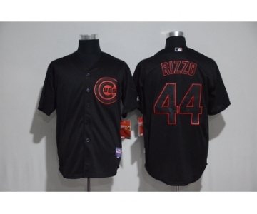 hicago Cubs #44 Anthony Rizzo Black Cool Base Stitched MLB Jersey