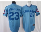 mlb chicago cubs #23 sandberg m&n blue(white strip)