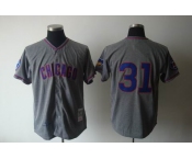 mlb chicago cubs #31 maddux m&n grey