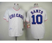 mlb jerseys chicago cubs #10 santo white[m&n 1968]