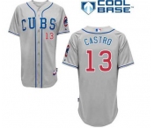 mlb jerseys chicago cubs #13 castro grey[2014 new]