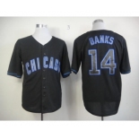 mlb jerseys chicago cubs #14 banks black[fashion]