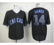 mlb jerseys chicago cubs #14 banks black[fashion]