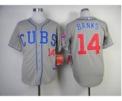 mlb jerseys chicago cubs #14 banks grey