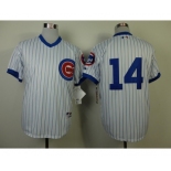 mlb jerseys chicago cubs #14 banks white(blue strip)[1988 m&n]