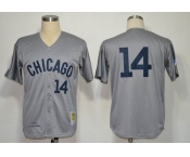 mlb jerseys chicago cubs #14 ernie banks grey m&n