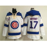 mlb jerseys chicago cubs #17 bryant blue-white[pullover hooded sweatshirt]