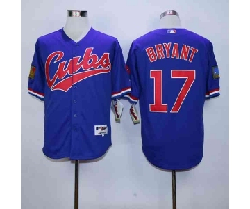 mlb jerseys chicago cubs #17 bryant blue[bryant][1994 m&n]