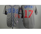 mlb jerseys chicago cubs #17 bryant grey