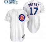 mlb jerseys chicago cubs #17 bryant white[blue strip]