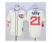 mlb jerseys chicago cubs #21 sosa cream