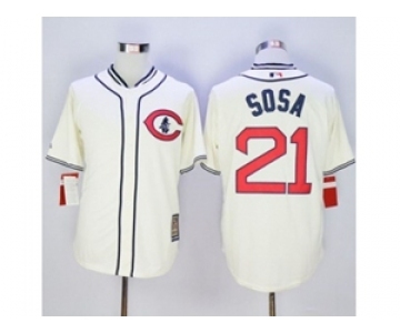 mlb jerseys chicago cubs #21 sosa cream