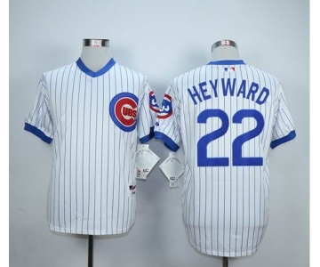 mlb jerseys chicago cubs #22 heyward white(grey strip)[m&n heyward]