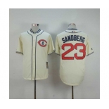 mlb jerseys chicago cubs #23 sandberg cream[1929 m&n]