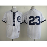 mlb jerseys chicago cubs #23 sandberg white[blue stripe][2013 new]