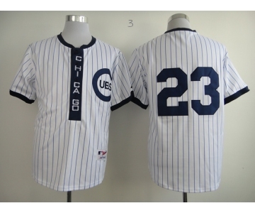 mlb jerseys chicago cubs #23 sandberg white[blue stripe][2013 new]