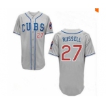 mlb jerseys chicago cubs #27 addison russell grey-1