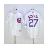 mlb jerseys chicago cubs #27 addison russell white(blue strip)