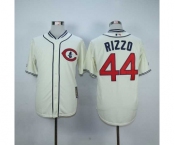 mlb jerseys chicago cubs #44 rizzo cream[1929 m&n]