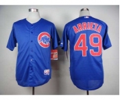 mlb jerseys chicago cubs #49 arrieta blue