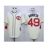 mlb jerseys chicago cubs #49 arrieta cream