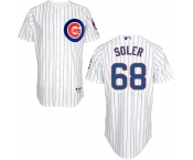 mlb jerseys chicago cubs #68 soler white[blue strip]