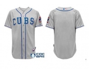 mlb jerseys chicago cubs blank grey[2014 new]