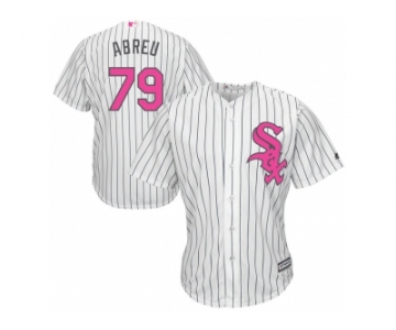 Chicago White Sox #79 Jose Abreu White Home 2016 Mother's Day Cool Base Jersey