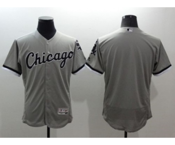 Chicago White Sox Blank Grey Flexbase Authentic Collection Stitched Baseball Jersey