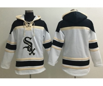 Chicago White Sox Blank White Sawyer Hooded Sweatshirt Baseball Hoodie