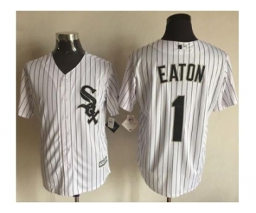 Men Chicago White Sox #1 Adam Eaton White 2016 Official Cool Base Jersey