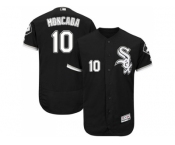 Men Chicago White Sox #10 Yoan Moncada Black Flexbase Authentic Collection Stitched MLB Jersey