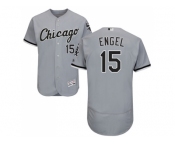 Men Chicago White Sox #15 Adam Engel Grey Flexbase Authentic Collection Stitched MLB Jerseys