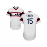 Men Chicago White Sox #15 Adam Engel White Flexbase Authentic Collection Alternate Home Stitched MLB Jerseys