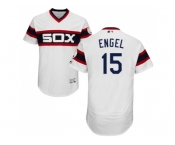 Men Chicago White Sox #15 Adam Engel White Flexbase Authentic Collection Alternate Home Stitched MLB Jerseys