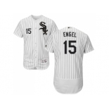 Men Chicago White Sox #15 Adam Engel White(Black Strip) Flexbase Authentic Collection Stitched MLB Jerseys