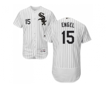 Men Chicago White Sox #15 Adam Engel White(Black Strip) Flexbase Authentic Collection Stitched MLB Jerseys