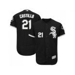 Men Chicago White Sox #21 Welington Castillo Black Flexbase Authentic Collection Stitched MLB Jersey