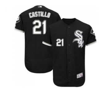 Men Chicago White Sox #21 Welington Castillo Black Flexbase Authentic Collection Stitched MLB Jersey