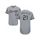 Men Chicago White Sox #21 Welington Castillo Grey Flexbase Authentic Collection Stitched MLB Jersey