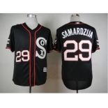 Men Chicago White Sox #29 Jeff Samardzija Black 2016 Official Cool Base Jersey