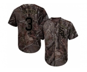 Men Chicago White Sox #3 Harold Baines Camo Realtree Collection Cool Base Stitched MLB Jersey