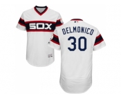 Men Chicago White Sox #30 Nicky Delmonico White Flexbase Authentic Collection Alternate Home Stitched MLB Jerseys